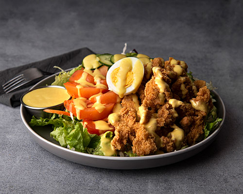 Fried chicken salad